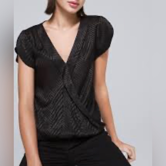 White House Black Market Tops - White House Black Market Jacquard Blouse